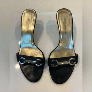 Dolce and Gabbana sandals.